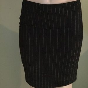 Black stripped skirt